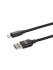 Дата-кабель, ДК 9, USB - Lightning, 1 м, тканевая оплетка, черный, TDM