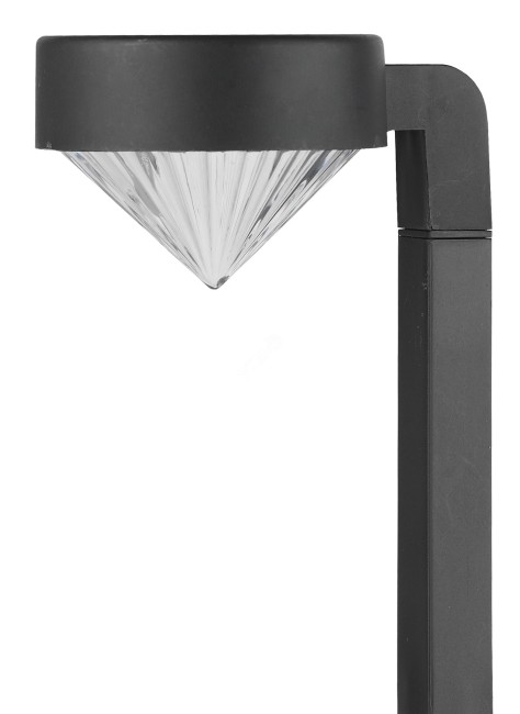 Садовый светильник на солнечной батарее, пластик, черный, 42 см SL-PL42-DMD ЭРА