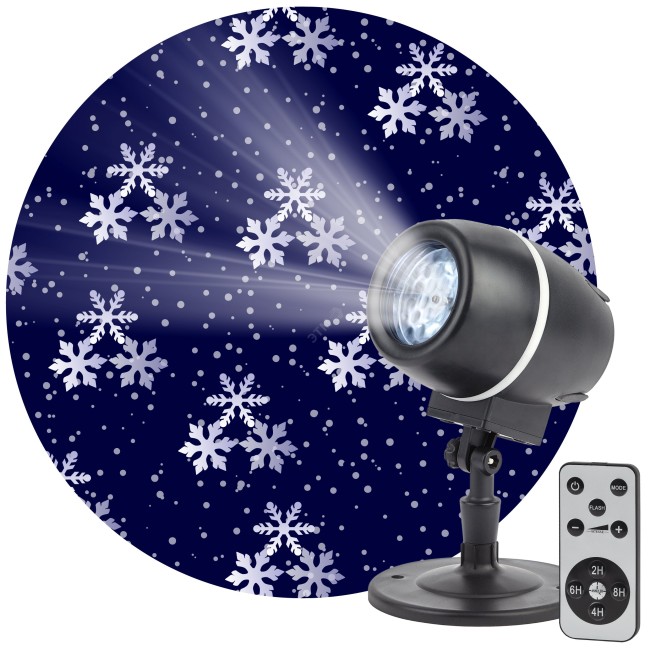 Проектор LED Снежный вальс, IP44, 220В ENIOP-08 ЭРА