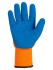 Перчатки плотной вязки акрил с латексным покрытием, "Рельеф", оранж., 9, 10 кл., 116 г, 1 пара, TDM