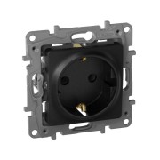 Розетка 1-м СП Etika 16А IP20 250В 2P+E с заземл. немецк. стандарт винтов. клеммы механизм антрацит IEK 672621 Розетка 1-м СП Etika 16А IP20 250В 2P+E с заземл. немецк. стандарт винтов. клеммы механизм антрацит IEK 672621
