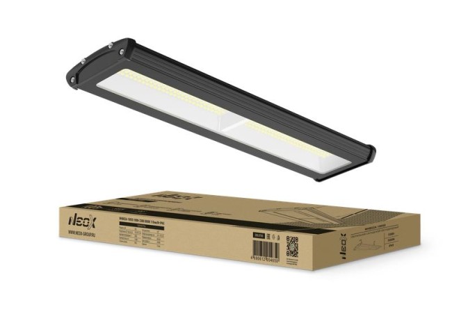 Светильник светодиодный WHB02A-10050 100Вт 5000К IP65 11000лм 230В 110лм/Вт складской без пульсации для высоких пролетов HIGHBAY NEOX 4690612054650 Светильник светодиодный WHB02A-10050 100Вт 5000К IP65 11000лм 230В 110лм/Вт складской без пульсации для высоких пролетов HIGHBAY NEOX 4690612054650