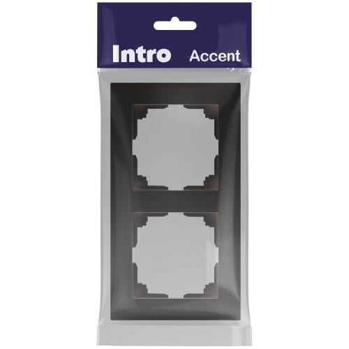 Рамка 2-м СП Accent 6-502-05 антрацит Intro Б0063760 Рамка 2-м СП Accent 6-502-05 антрацит Intro Б0063760