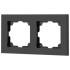 Рамка 2-м СП Accent 6-502-05 антрацит Intro Б0063760 Рамка 2-м СП Accent 6-502-05 антрацит Intro Б0063760