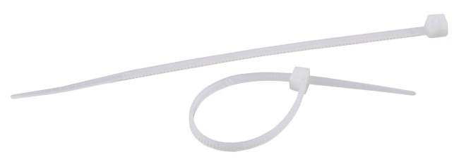 NO-KS0-32 ЭРА Кабельная стяжка 5x200 Белый White (100 штук) (100 pcs) (150/2700)
