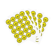 Наклейки знаки электробезопасности «Заземление» d - 20 мм REXANT (20шт на листе) Наклейки знаки электробезопасности «Заземление» d - 20 мм REXANT (20шт на листе)