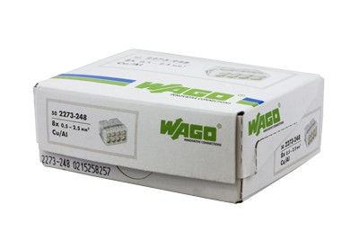 2273-248 Экспресс-клемма с пастой 8-проводная до 2,5 мм², (50 шт./уп.) WAGO 2273-248 Экспресс-клемма с пастой 8-проводная до 2,5 мм², (50 шт./уп.) WAGO
