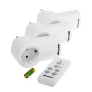 Радиоуправляемая розетка c пультом RX-003 (один пульт, три розетки) 10А/30м REXANT Радиоуправляемая розетка c пультом RX-003 (один пульт, три розетки) 10А/30м REXANT