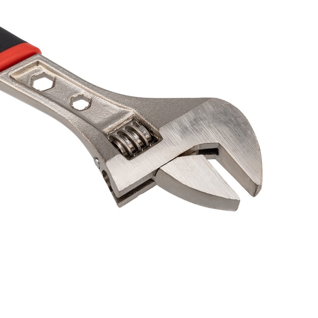 Разводной ключ 300мм никелированный, двухкомпонентная рукоятка REXANT  Разводной ключ 300мм никелированный, двухкомпонентная рукоятка REXANT