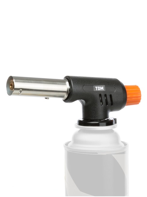 Горелка газовая, регулятор подачи, пьезоподжиг, бутан, блистер, 1 шт., "Рубин" TDM