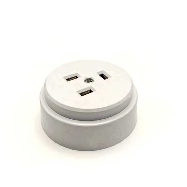 Разъем РШ-ВШ ОП 32А 250В 2P+PE кругл. бел. TOKOV ELECTRIC TKL-OVOP-2P+PE-C01 Разъем РШ-ВШ ОП 32А 250В 2P+PE кругл. бел. TOKOV ELECTRIC TKL-OVOP-2P+PE-C01