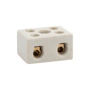 Клемма керамическая винтовая КВ 10 мм² 2 пары контактов с крепежным отверстием (100 шт./уп.) REXANT Клемма керамическая винтовая КВ 10 мм² 2 пары контактов с крепежным отверстием (100 шт./уп.) REXANT