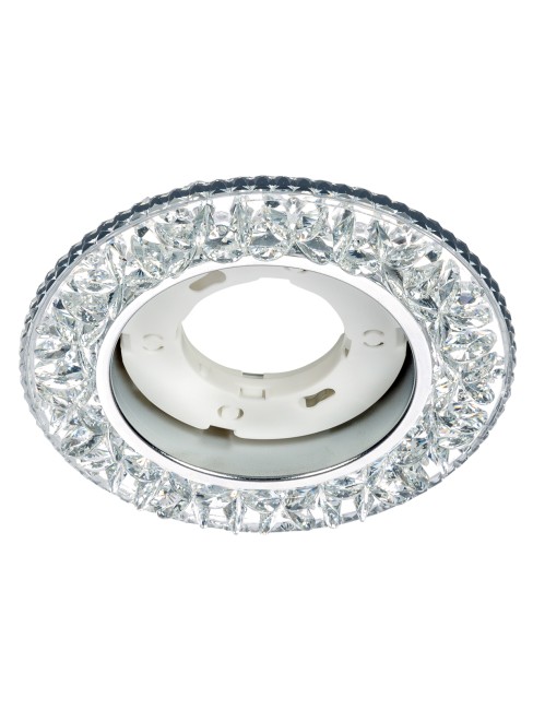 Светильник встраиваемый СВ 03-09 GX53 230В LED подсветка 5 Вт зеркальный/хром TDM Светильник встраиваемый СВ 03-09 GX53 230В LED подсветка 5 Вт зеркальный/хром TDM