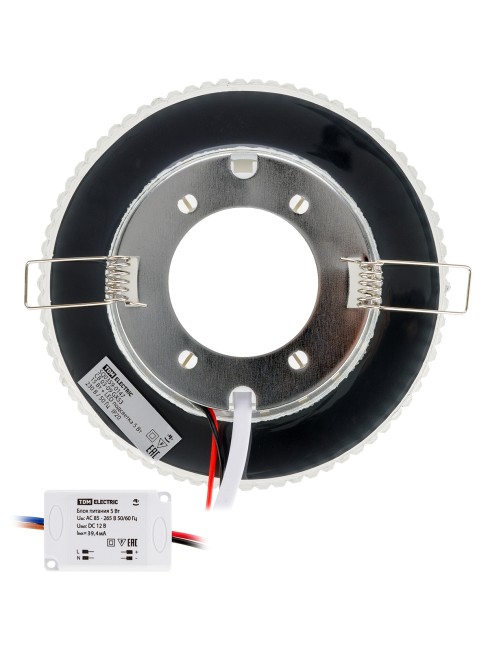 Светильник встраиваемый СВ 03-09 GX53 230В LED подсветка 5 Вт зеркальный/хром TDM Светильник встраиваемый СВ 03-09 GX53 230В LED подсветка 5 Вт зеркальный/хром TDM