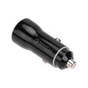 Автозарядка в прикуриватель АЗУ USB-A (QC 3.0)+USB-C (PD), 38Вт черная REXANT Автозарядка в прикуриватель АЗУ USB-A (QC 3.0)+USB-C (PD), 38Вт черная REXANT