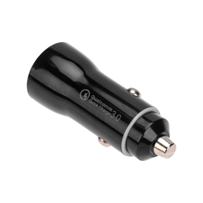 Автозарядка в прикуриватель АЗУ USB-A (QC 3.0)+USB-C (PD), 38Вт черная REXANT