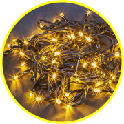 Гирлянда NGF-S01-200WW-5-11.5m-230-C8-G-IP20