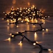 Гирлянда Нить (дюраплей) 10м, постоянное свечение, черный каучук, 230В, цвет Тёплый белый (нужен шнур питания 315-000)