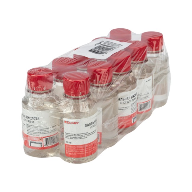 Флюс для пайки, ПАЯЛЬНАЯ КИСЛОТА, 100мл, флакон REXANT Флюс для пайки, ПАЯЛЬНАЯ КИСЛОТА, 100мл, флакон REXANT