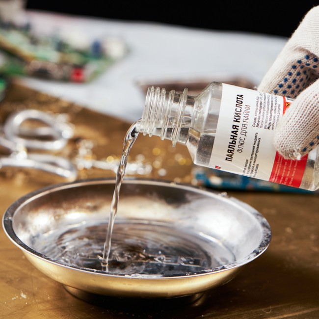 Флюс для пайки, ПАЯЛЬНАЯ КИСЛОТА, 100мл, флакон REXANT Флюс для пайки, ПАЯЛЬНАЯ КИСЛОТА, 100мл, флакон REXANT