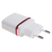 Сетевое зарядное устройство USB (СЗУ) (5 V, 1000 mA) белое с красной полоской REXANT Сетевое зарядное устройство USB (СЗУ) (5 V, 1000 mA) белое с красной полоской REXANT