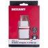 Сетевое зарядное устройство USB (СЗУ) (5 V, 1000 mA) белое с красной полоской REXANT