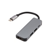 Разветвитель USB Type-C на 4 порта: 1xHDMI/2xUSB/1xType-C PD REXANT Разветвитель USB Type-C на 4 порта: 1xHDMI/2xUSB/1xType-C PD REXANT