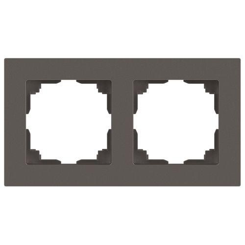 Рамка 2-м СП Accent 6-502-09 титан Intro Б0063723 Рамка 2-м СП Accent 6-502-09 титан Intro Б0063723