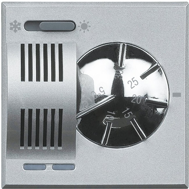 Axolute Термостат комнатный электронный встроенный переключатель режимов «лето/зима» 2А 250В~ 230В~ алюминий