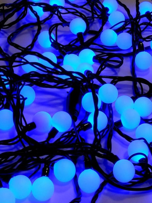 Гирлянда светодиодная "Шарики" 100LED син. 2.4см наружняя соединяемая до 3мод. SHLights 4690601004321 Гирлянда светодиодная "Шарики" 100LED син. 2.4см наружняя соединяемая до 3мод. SHLights 4690601004321