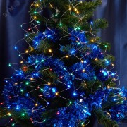 Гирлянда на елку LED мульти 10 веток 2м от батареек