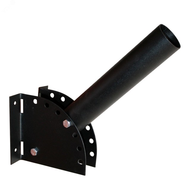 Кронштейн КР-3 LED (до 60 кг, крепление на столб  стальной лентой) черн