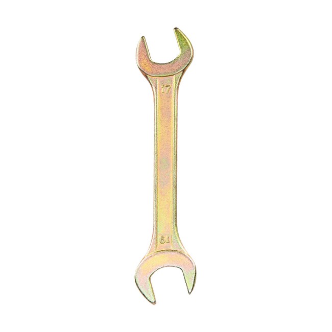 Ключ рожковый 17х19мм, желтый цинк REXANT 