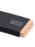 Шина медная гибкая изолированная ШМГ 12х(120х1), 2м, TDM Шина медная гибкая изолированная ШМГ 12х(120х1), 2м, TDM