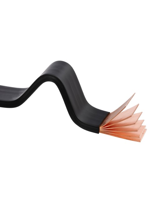 Шина медная гибкая изолированная ШМГ 12х(120х1), 2м, TDM Шина медная гибкая изолированная ШМГ 12х(120х1), 2м, TDM