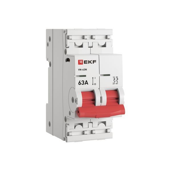 Выключатель нагрузки 2п 63А ВН-63N PROxima EKF S63263 Выключатель нагрузки 2п 63А ВН-63N PROxima EKF S63263