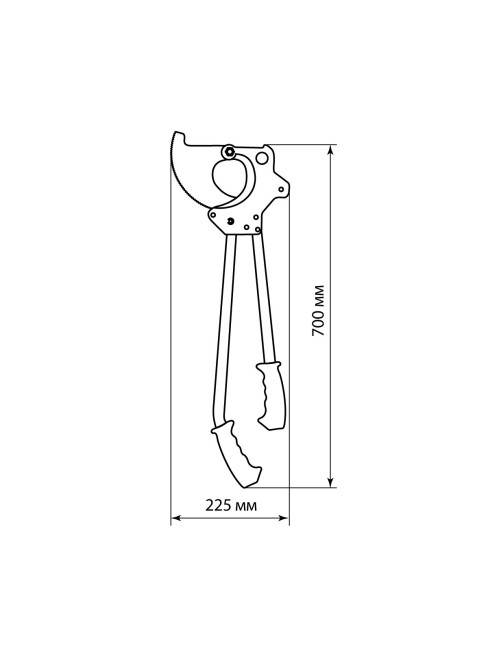 Ножницы секторные НС-96 для резки кабеля, “МастерЭлектрик”  TDM Ножницы секторные НС-96 для резки кабеля, “МастерЭлектрик”  TDM