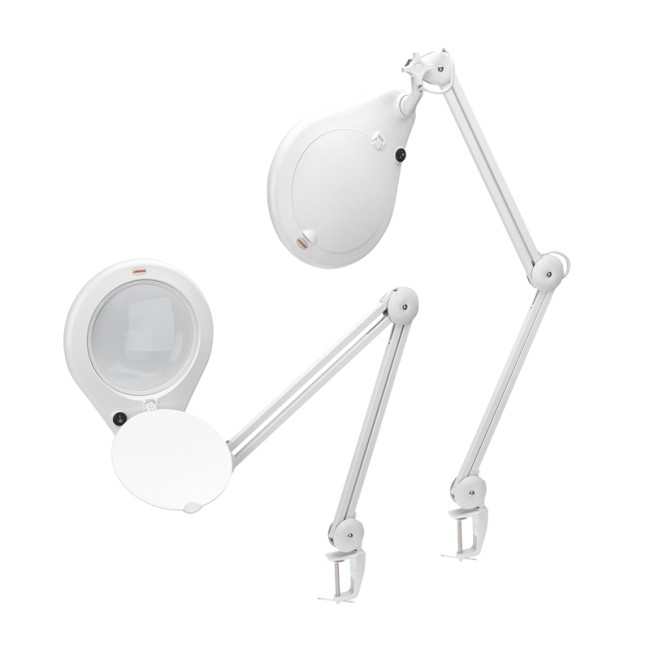 Лупа на струбцине круглая 5D с подсветкой 84 SMD LED, ø178мм, белая REXANT Лупа на струбцине круглая 5D с подсветкой 84 SMD LED, ø178мм, белая REXANT