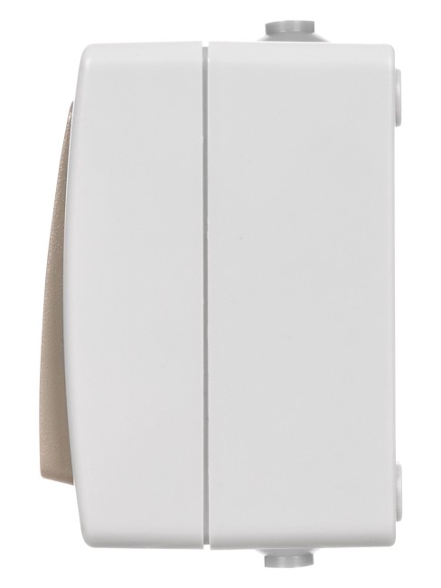 Переключатель на 2 направления 1-кл. с подсветкой открытой установки IP54 10А серый "Вуокса" TDM Переключатель на 2 направления 1-кл. с подсветкой открытой установки IP54 10А серый "Вуокса" TDM