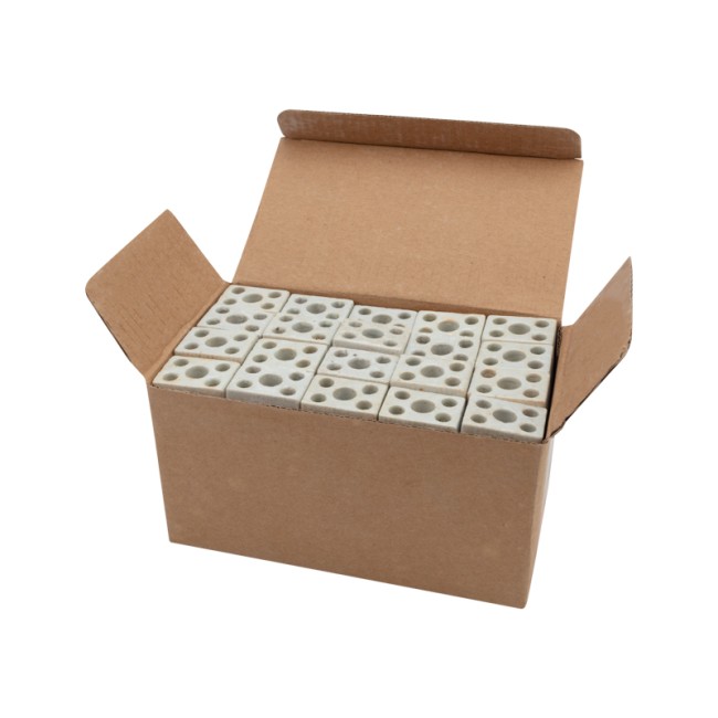 Клемма керамическая винтовая КВ 4 мм² 2 пары контактов с крепежным отверстием (100 шт./уп.) REXANT Клемма керамическая винтовая КВ 4 мм² 2 пары контактов с крепежным отверстием (100 шт./уп.) REXANT