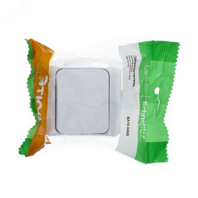 ЭТЮД Переключатель одноклавишный наружный IP44 белый схема 6