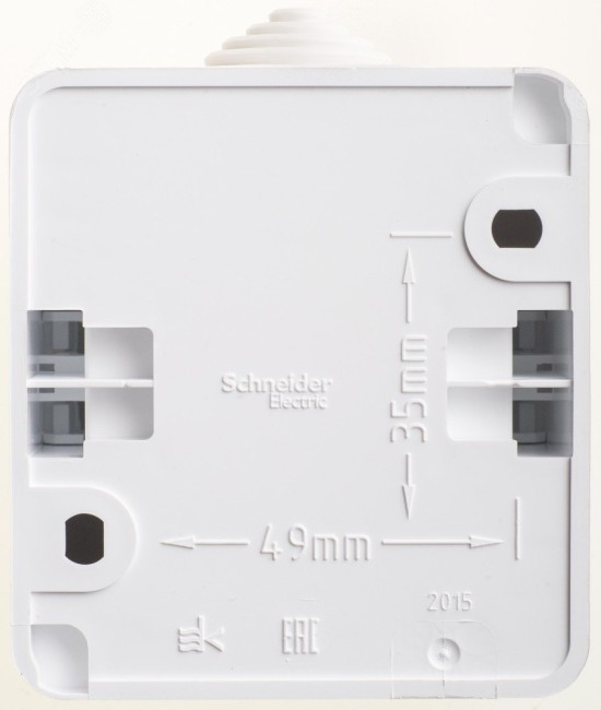 ЭТЮД Переключатель одноклавишный наружный IP44 белый схема 6