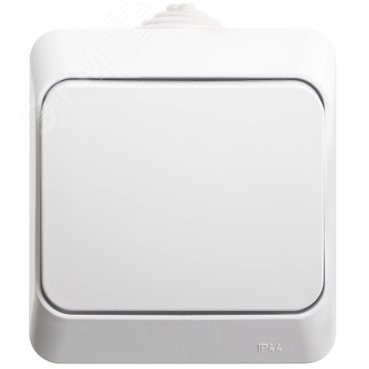 ЭТЮД Переключатель одноклавишный наружный IP44 белый схема 6