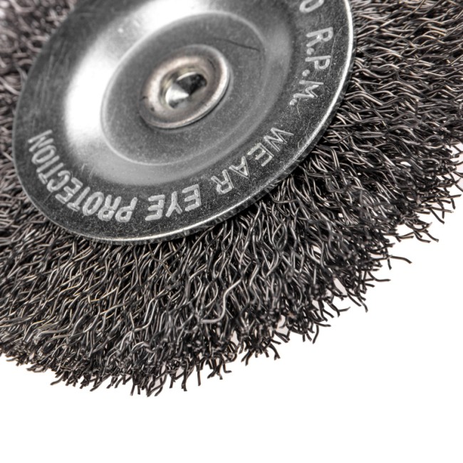 Щетка дисковая для дрели, витая стальная проволока, 75мм KRANZ Щетка дисковая для дрели, витая стальная проволока, 75мм KRANZ