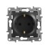 Розетка 1-м СП Etika 16А IP31 250В 2P+E с заземл. защ. шторки немецк. стандарт винтов. клеммы механизм антрацит IEK 672622 Розетка 1-м СП Etika 16А IP31 250В 2P+E с заземл. защ. шторки немецк. стандарт винтов. клеммы механизм антрацит IEK 672622