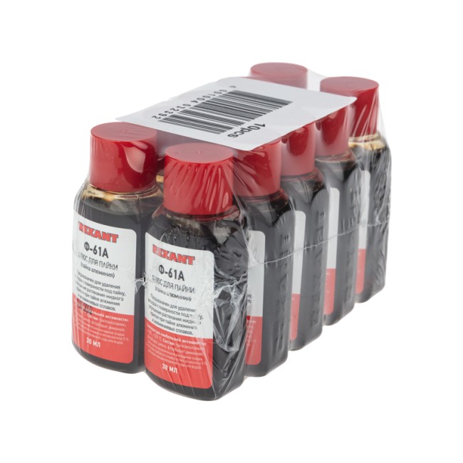 Флюс для пайки, Ф-61А (пайка алюминия), 30мл, флакон REXANT