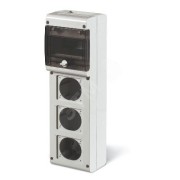 Корпус 6 модулей 3 поста с основанием 70х87мм