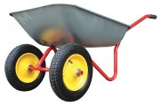 Тачка садовая двухколесная, 65 л, грузоподъемность 90 кг