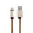 USB кабель micro USB, коричневый эко-кожа, 1 метр REXANT