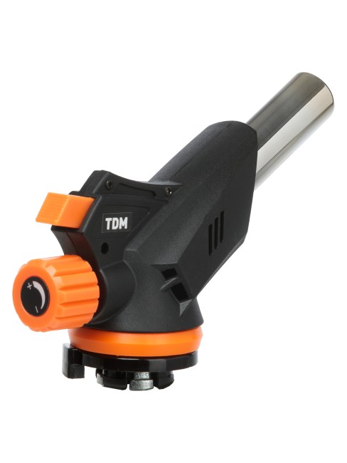 Горелка газовая, регулятор подачи, пьезоподжиг, бутан, профи, блистер, 1 шт.,"Алмаз" TDM Горелка газовая, регулятор подачи, пьезоподжиг, бутан, профи, блистер, 1 шт.,"Алмаз" TDM